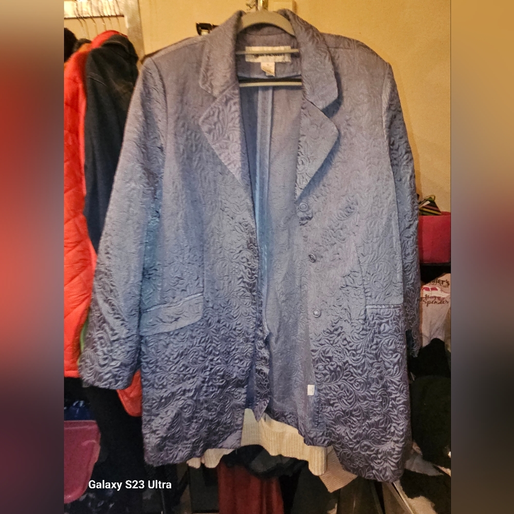 Blue long  dress jacket